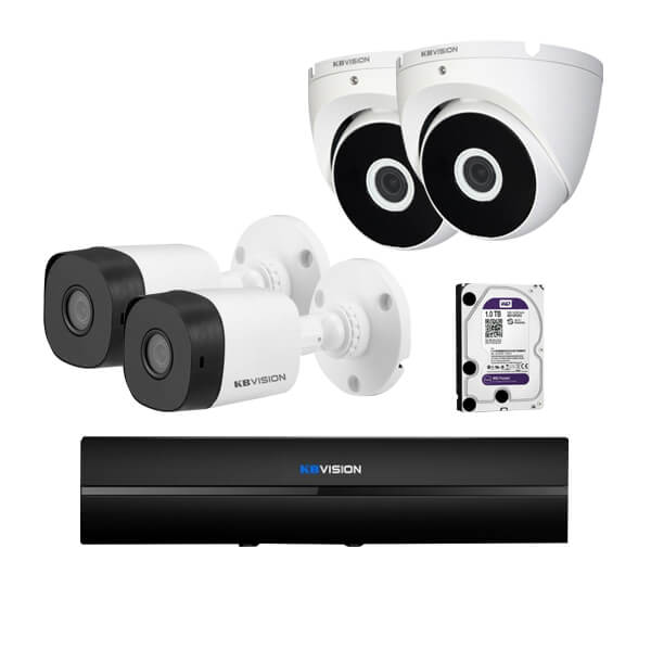 Bộ 4 Cam CVI KBVISION (2 Dome + 2 Thân)