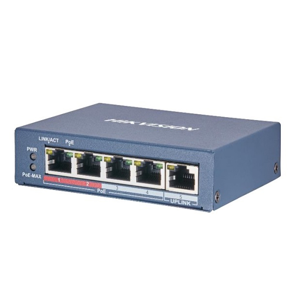 Switch POE 4 port HIKVISION DS-3E0106P-E/M
